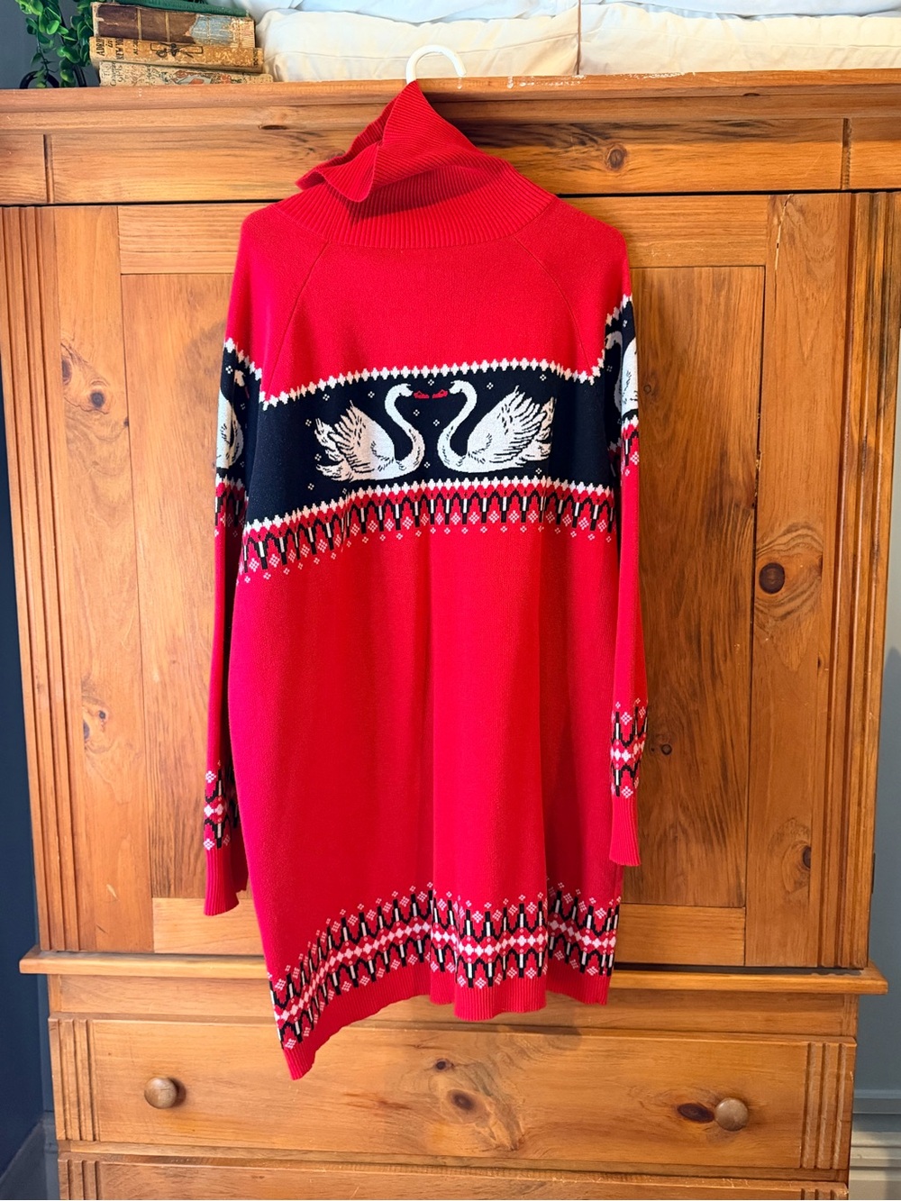 Rachel Antonoff Bright Red Ribbed Knit Sweater